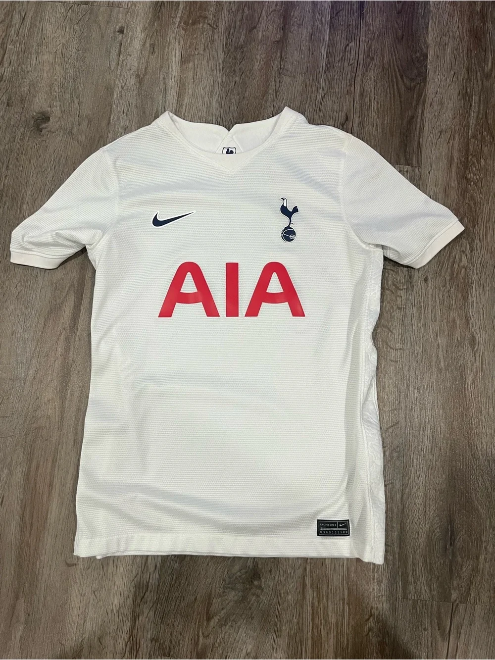 Nike Kids White Tottenham Hotspur Soccer Jersey with Red AIA